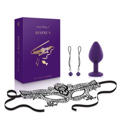 Романтичний подарунковий набір RIANNE S Ana's Trilogy Set II: силіконова анальна пробка 2,7 см, ласо