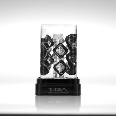 Мастурбатор TENGA Crysta Block, унікальний рельєф, стимулювальні щільні блоки, прозорий матеріал