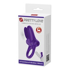 Ерекційне кільце Pretty Love Vibrant penis ring II BI-210205 (овал щіточка)