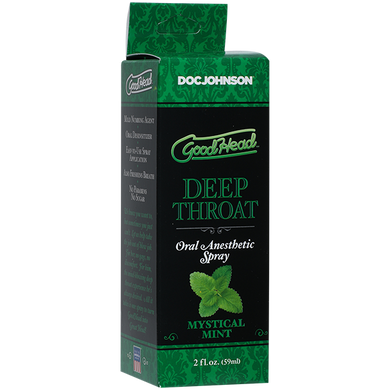 Спрей для мінету Doc Johnson GoodHead DeepThroat Spray - Mystical Mint 59 мл для глибокого мінету