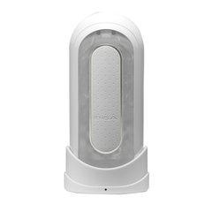 Мастурбатор Tenga Flip Zero Electronic Vibration White, змінна інтенсивність, розкладний