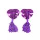 Набір БДСМ фіолетовий довгий (плескання, мотузка, маска кляп, ніпелі, окови, пушок, поножі) ТС-8002