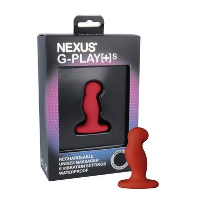 Вібромасажер простати Nexus G-Play Plus S Red, макс діаметр 2,3 см, перезаряджається