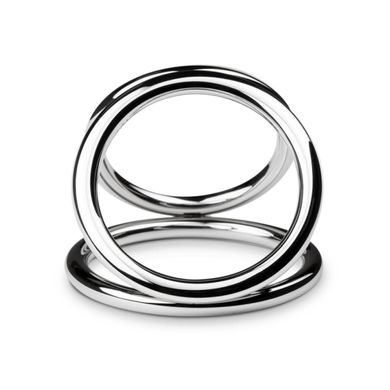 Потрійне ерекційне кільце Sinner Gear Unbendable – Triad Chamber Metal Cock and Ball Ring – Large