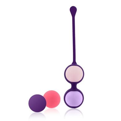 Набор вагинальных шариков Rianne S: Pussy Playballs Coral, вес 15г, 25г, 35г, 55г, монолитные