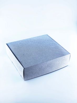 Коробка подарункова срібляста