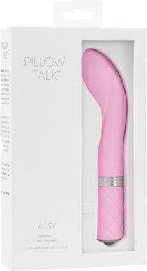 Роскошный вибратор Pillow Talk - Sassy Pink с кристаллом Сваровски для точки G, подарочная упаковка