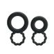 Ерекційні кільця - Ring Set Double-Ring Black (2 шт) ВI-210172