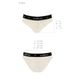 Трусики с широкой резинкой и кружевом Passion PS001 PANTIES ecru, size M