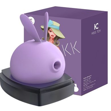Вакуумний стимулятор з вібрацією KisToy Miss KK Purple